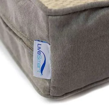 eLuxurySupply Dog Bed - Orthopedic Memory Foam Pet Bed for Dogs & Cats - Waterproof Canvas Cover Featuring LiveSmart Technology - Assembled in The USA - Small, Medium & Large Size