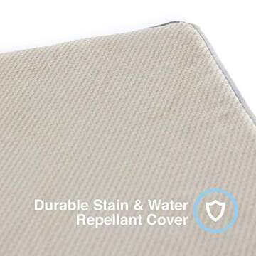 eLuxurySupply Dog Bed - Orthopedic Memory Foam Pet Bed for Dogs & Cats - Waterproof Canvas Cover Featuring LiveSmart Technology - Assembled in The USA - Small, Medium & Large Size