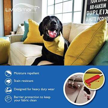 eLuxurySupply Dog Bed - Orthopedic Memory Foam Pet Bed for Dogs & Cats - Waterproof Canvas Cover Featuring LiveSmart Technology - Assembled in The USA - Small, Medium & Large Size