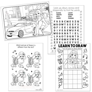 Lazy Days Barbie Coloring & Activity Book for Kids