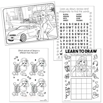 Lazy Days Barbie Coloring & Activity Book for Kids