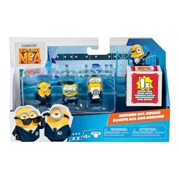 Minions Despicable Me 4 Pack with Surprise Figure
