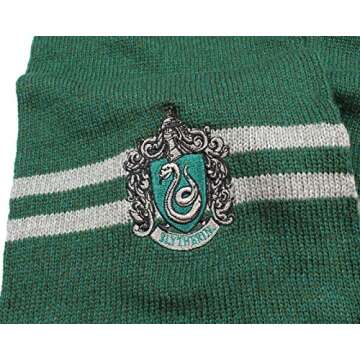 Harry Potter Slytherin Scarf and Beanie Set for Fans