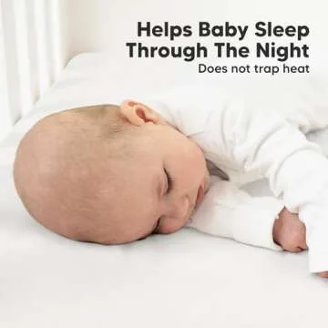 KeaBabies 2-Pack Organic Crib Sheets for Boys, Girls, Jersey Fitted Baby Crib Sheets Neutral, Cotton Breathable Crib Sheet, Cute Printed Crib Mattress Sheet, Baby Mattress Sheets(Soft White)