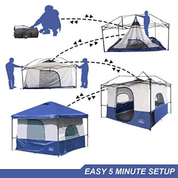 KAMPKEEPER Camping Inner Tent for 10'x10' Canopy, Blue