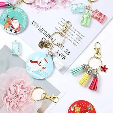 100PCS Gold Swivel Clasps with Key Rings for DIY Projects