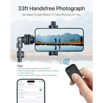 NEXBOOM Cell Phone Tripod Stand with 360° Rotation