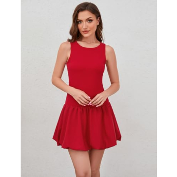 MISSACTIVER Women's Cute Mini Summer Bubble Dress