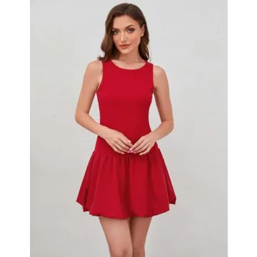 MISSACTIVER Women's Cute Mini Summer Bubble Dress
