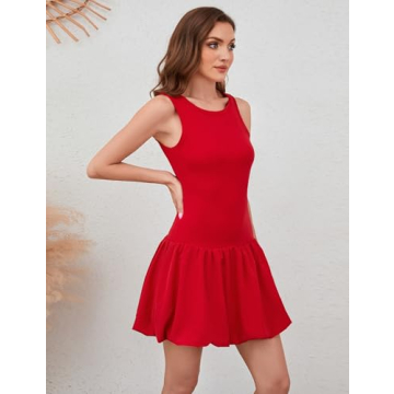 MISSACTIVER Women's Cute Mini Summer Bubble Dress