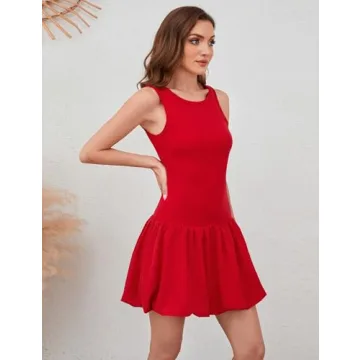 MISSACTIVER Women's Cute Mini Summer Bubble Dress