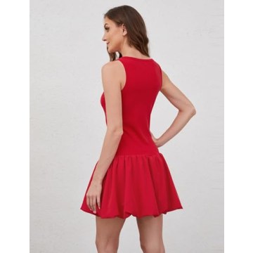 MISSACTIVER Women's Cute Mini Summer Bubble Dress