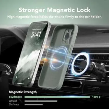 SuydanBox Magnetic Case for iPhone 15 Pro with Screen Protector