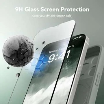 SuydanBox Magnetic Case for iPhone 15 Pro with Screen Protector