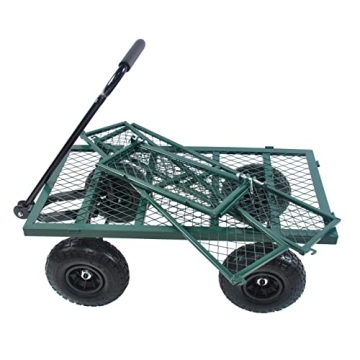 HJRTFLXC Large Capacity Garden Dump Cart Heavy Duty Utility Wagon