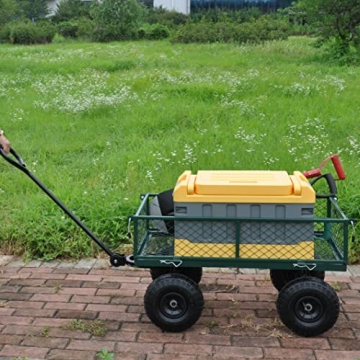 HJRTFLXC Large Capacity Garden Dump Cart Heavy Duty Utility Wagon