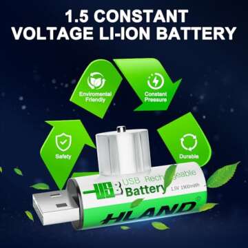 SPYONG AA Rechargeable Lithium Batteries with Fast Charge
