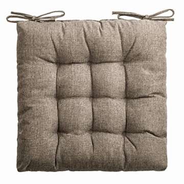 SQUARE MOON 4 Pack Chair Cushions for Indoor & Outdoor Use