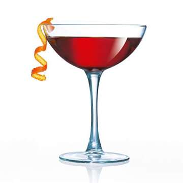 Luminarc 4 Piece Cachet Coupe Cocktail Glass Set