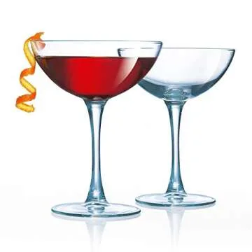 Luminarc 4 Piece Cachet Coupe Cocktail Glass Set
