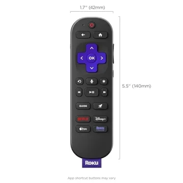 Roku Voice Remote Pro | Hands-Free Rechargeable Remote