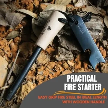 Friendly Swede Ferro Rod Fire Starter for Camping and Survival