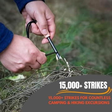 Friendly Swede Ferro Rod Fire Starter for Camping and Survival