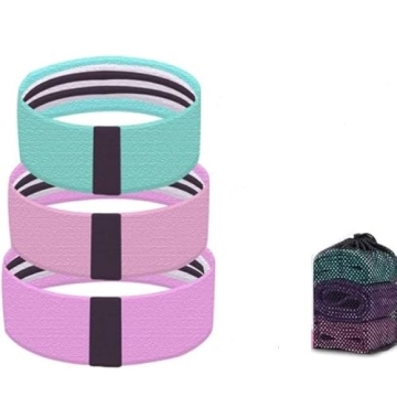 Booty Bands Set of 3 Anti-Slip Resistance Bands for Women