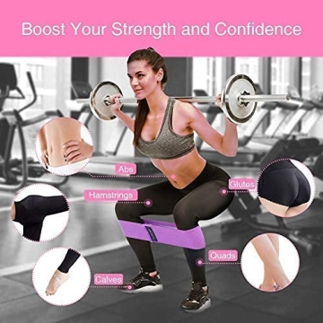 Booty Bands Set of 3 Anti-Slip Resistance Bands for Women