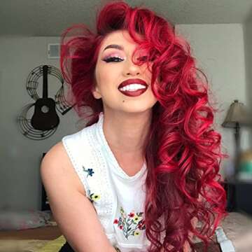 MANIC PANIC Vampire Red Semi Permanent Hair Color - Cruelty Free, Vegan Classic Dark Red Hair Dye - Safe to Create & Mix Custom Shades (4oz)