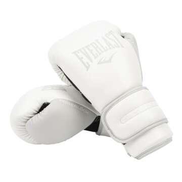 Everlast PowerLock2 Training Glove 12Oz (White/Grey)