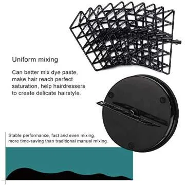 Hair Color Mixing Bowl, Electric Blender Mask Paste Automatic Mixer Hair Dye Cream Mixing Bowl Cream...