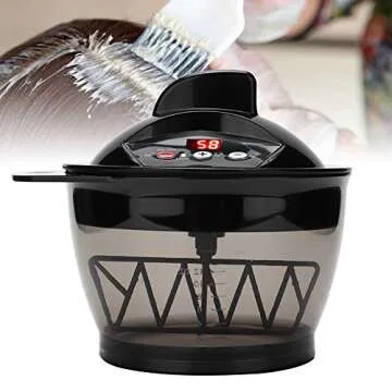 Hair Color Mixing Bowl, Electric Blender Mask Paste Automatic Mixer Hair Dye Cream Mixing Bowl Cream Blender for Hair Salon Home Use