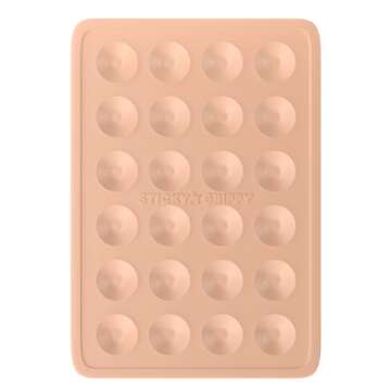 StickyGrippy Suction Phone Case Mount, Sillicon Adhesive Phone Accessory for iPhone and Android, Han...