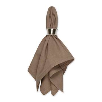 DII Solid Pastel Napkin Set 20x20 Inch Cotton Napkins 6 Count