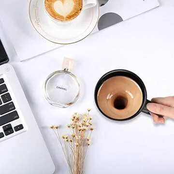 AZFUNN Self Stirring Coffee Mug - Ideal for Travel & Home