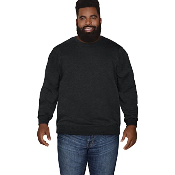 Men's Eversoft Fleece Crewneck Sweatshirt - Black Heather