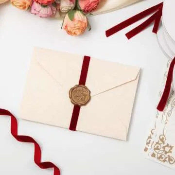 40 Yd Red Velvet Ribbon for Elegant Gift Wrapping