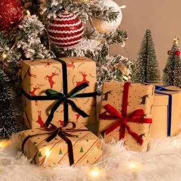 40 Yd Red Velvet Ribbon for Elegant Gift Wrapping