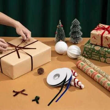 40 Yd Red Velvet Ribbon for Elegant Gift Wrapping