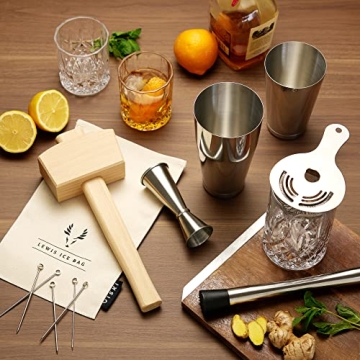 Viski 17-Piece Bar Tools Kit for Cocktail Making