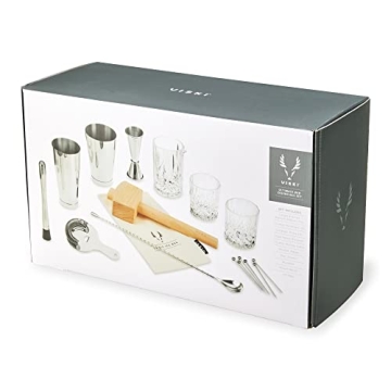 Viski 17-Piece Bar Tools Kit for Cocktail Making