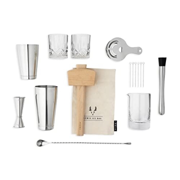 Viski 17-Piece Bar Tools Kit for Cocktail Making