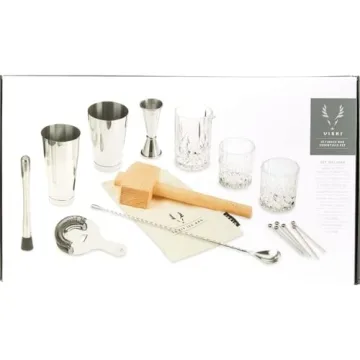 Viski 17-Piece Bar Tools Kit for Cocktail Making