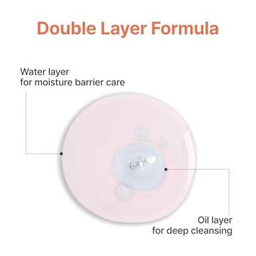 Dr. Bio Double Layering Cleansing Water (16.9oz/480ml) | Face Cleanser and Makeup Remover, Micellar Cleansing Water for Sensitive Skin, Probiotic Soothing and Hydration, Korean Skin Care, Vegan