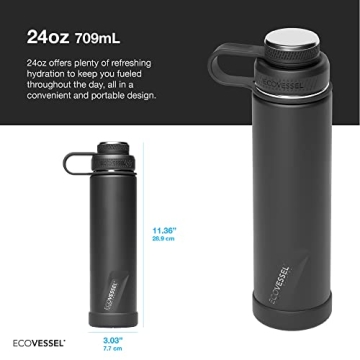 EcoVessel Boulder Insulated Bottles for Everyday Adventures
