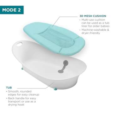 Contours Oasis Baby Bathtub - Comfortable & Versatile