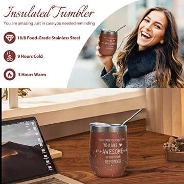 EVOLUX Gift Basket for Women - Birthday Gifts SPA Gift Box for Her Female Friends Daughter Wife Mom - Self Care Package Wine Gift Set for Women Who Have Everything