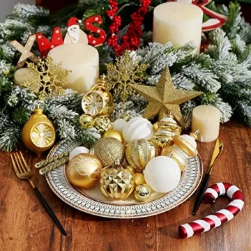 XmasExp 99-Pack Shatterproof Xmas Ball Ornaments