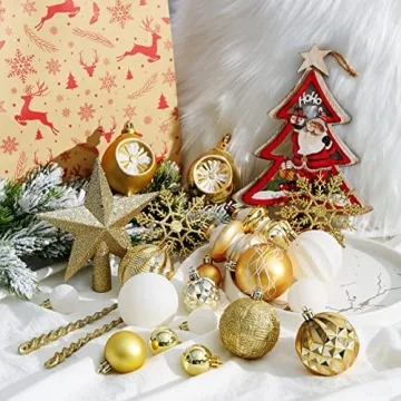 XmasExp 99-Pack Shatterproof Xmas Ball Ornaments